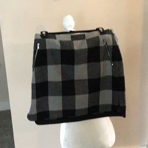 Black and Gray wool skirt